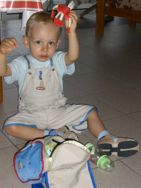 Préparation du sac à dos ...babar